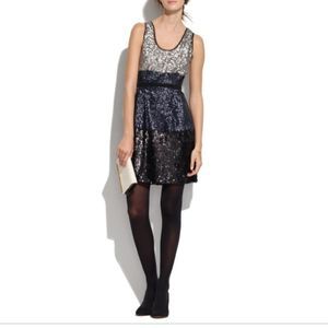 Broadway & Broome J. Crew sequin colorblock dress 0